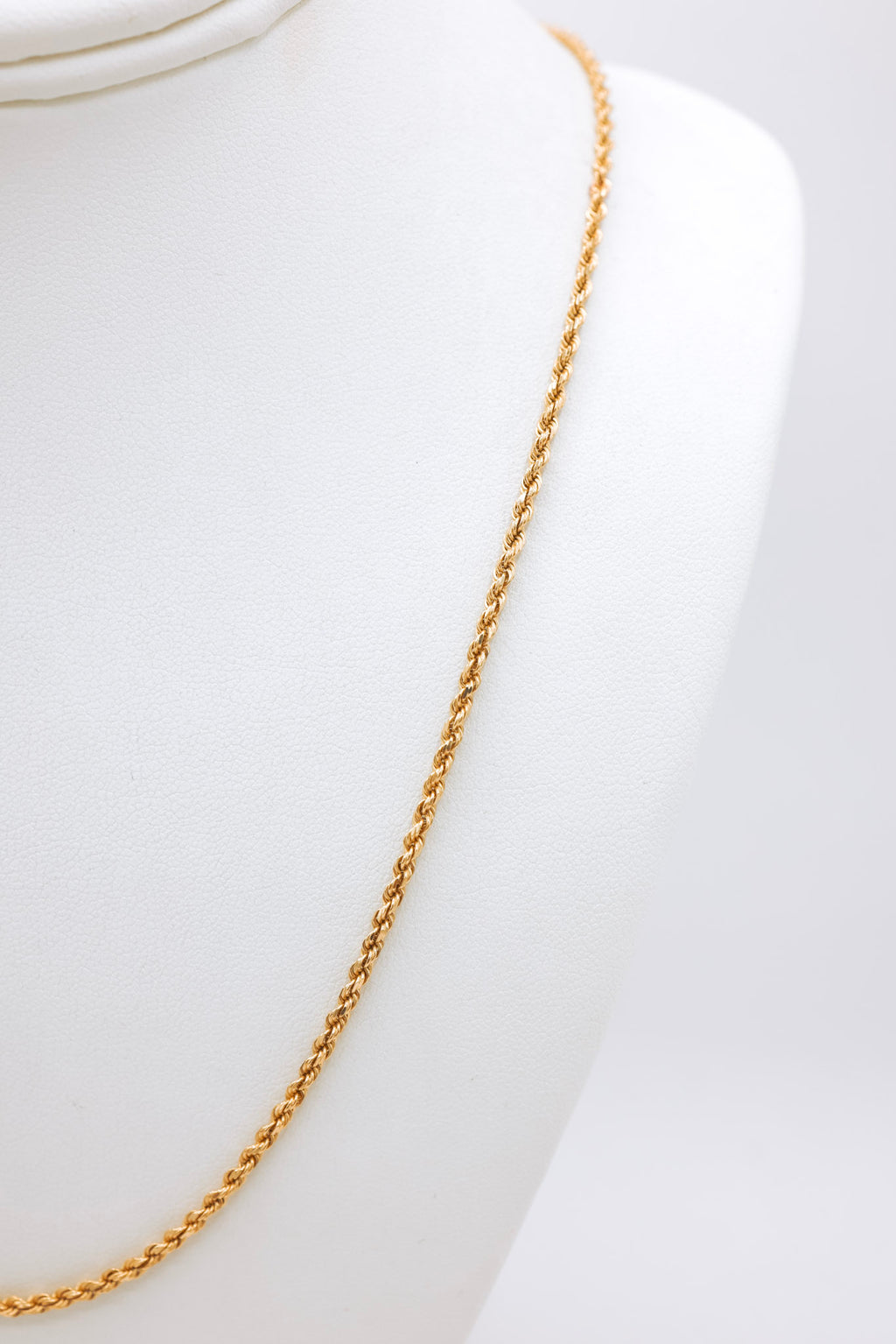 10K Gold Rope Chain 24 Inches 2.6G