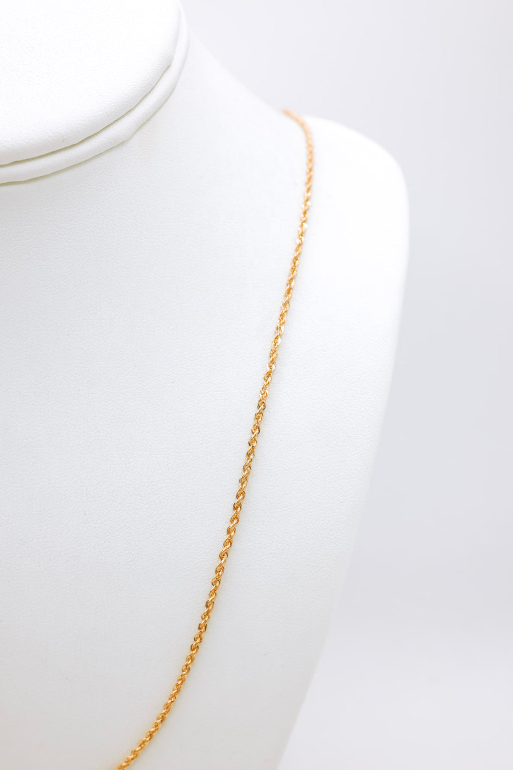 10K Gold Rope Chain 24 Inches