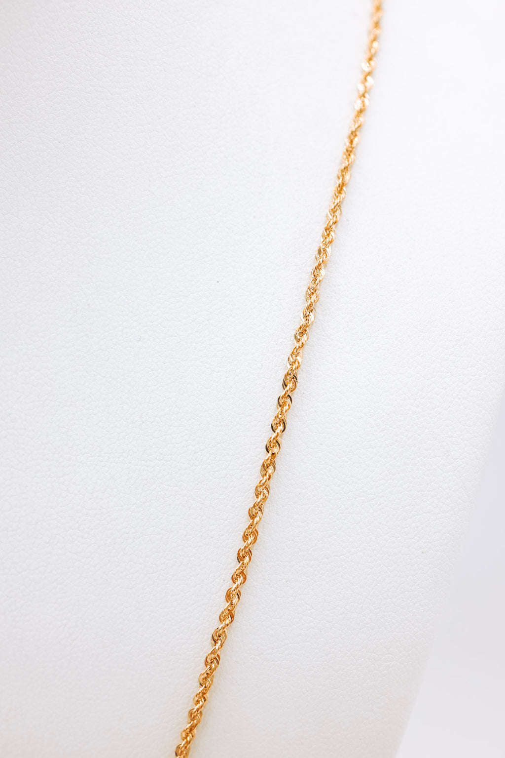 10K Gold Rope Chain 24 Inches