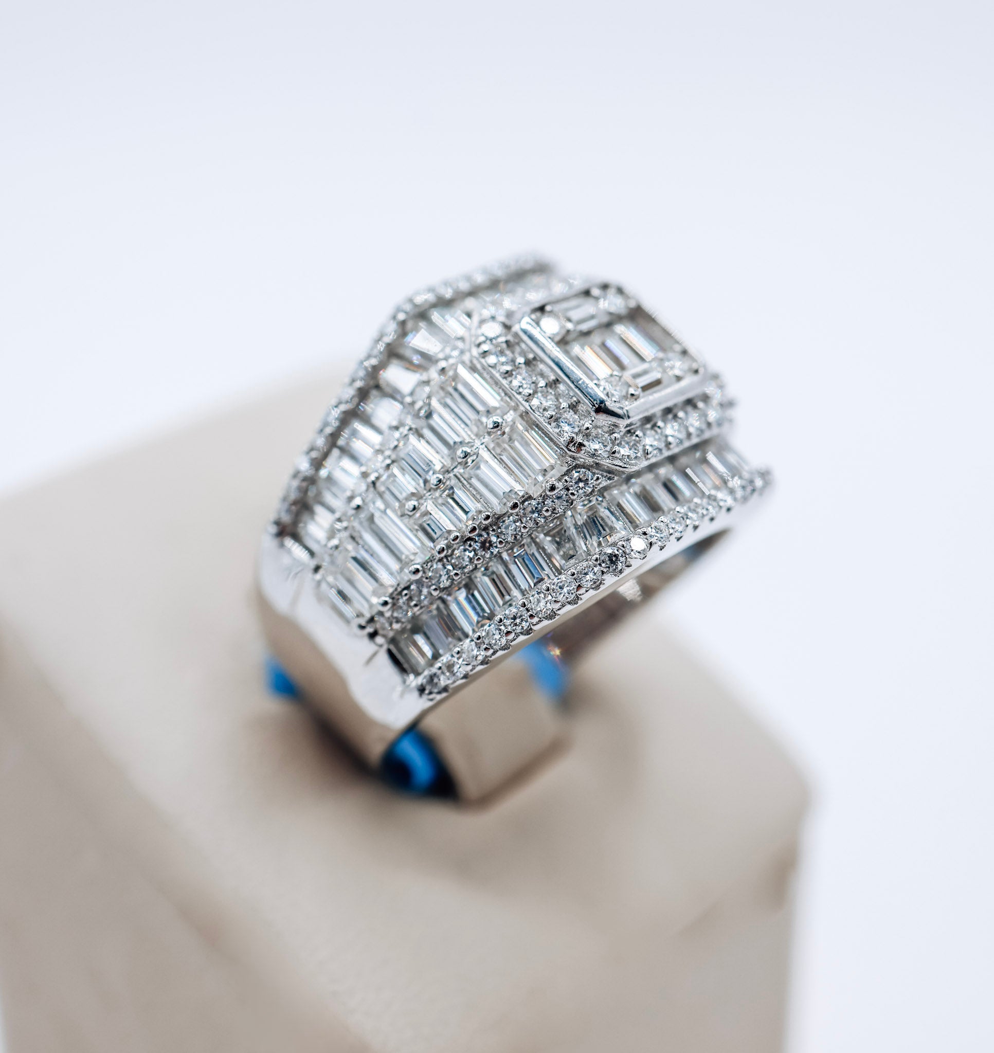 Baguette 4.78CTW Moissanite Ring