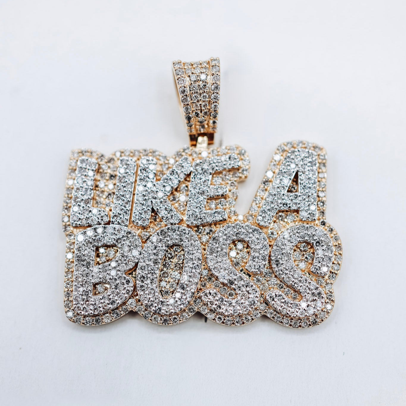 10K Like a Boss 4.14CTW Diamond Charm