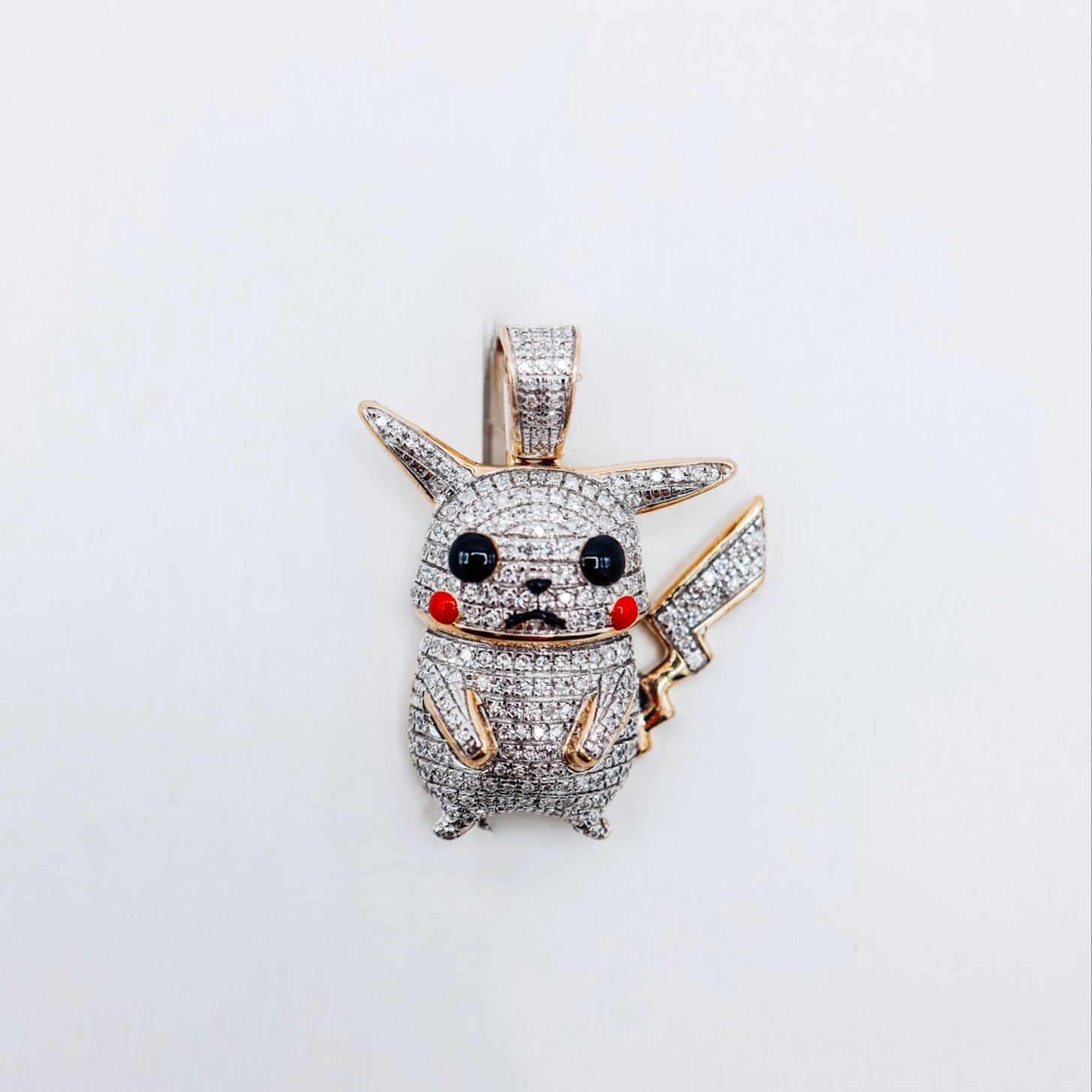 10K Pikachu 0.41CTW Diamond Charm