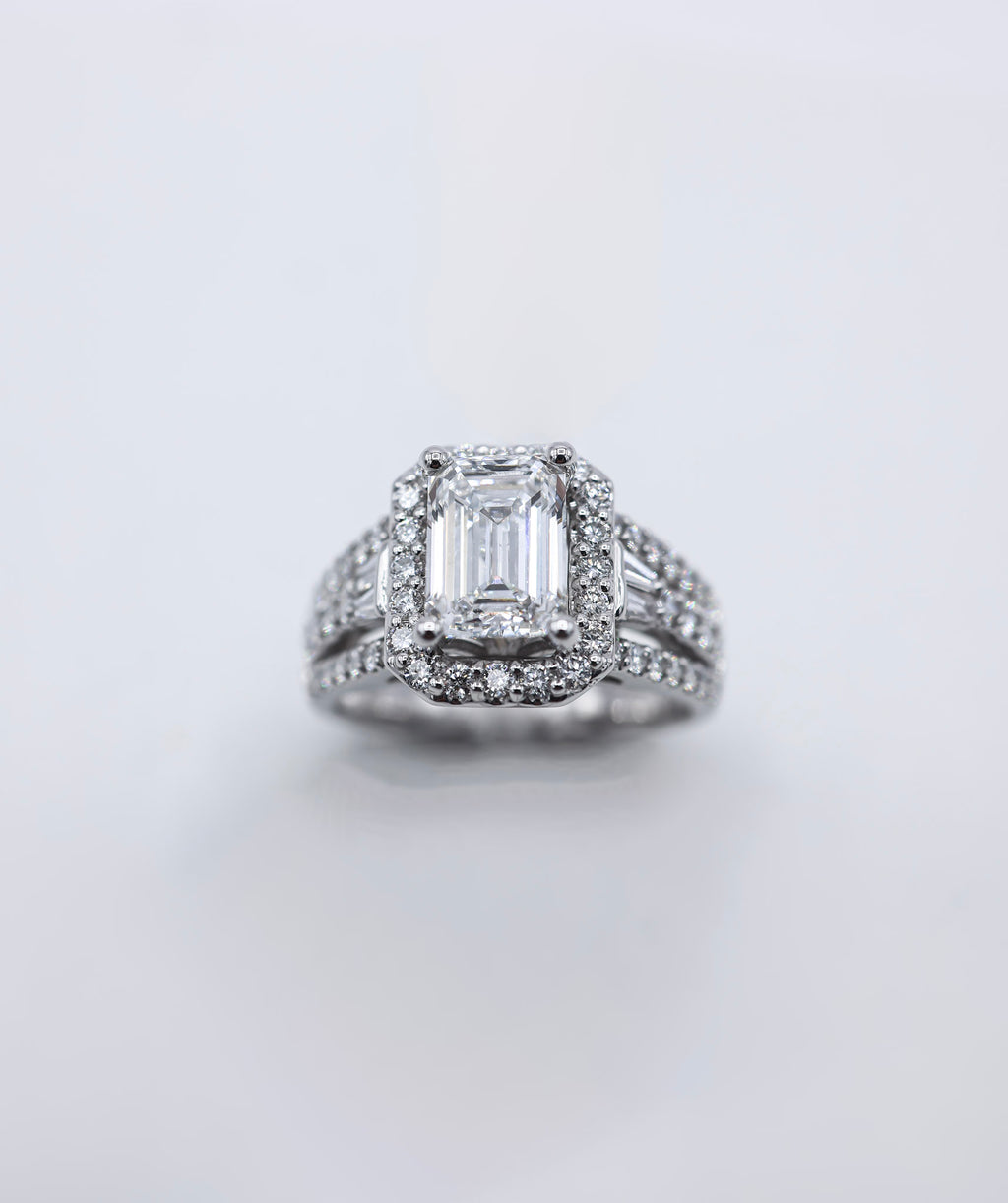 14K 3.01CT Lab Diamond Certified Ladies Ring