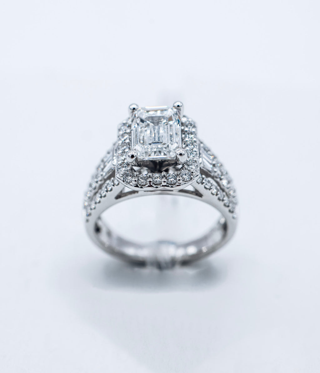 14K 3.01CT Lab Diamond Certified Ladies Ring