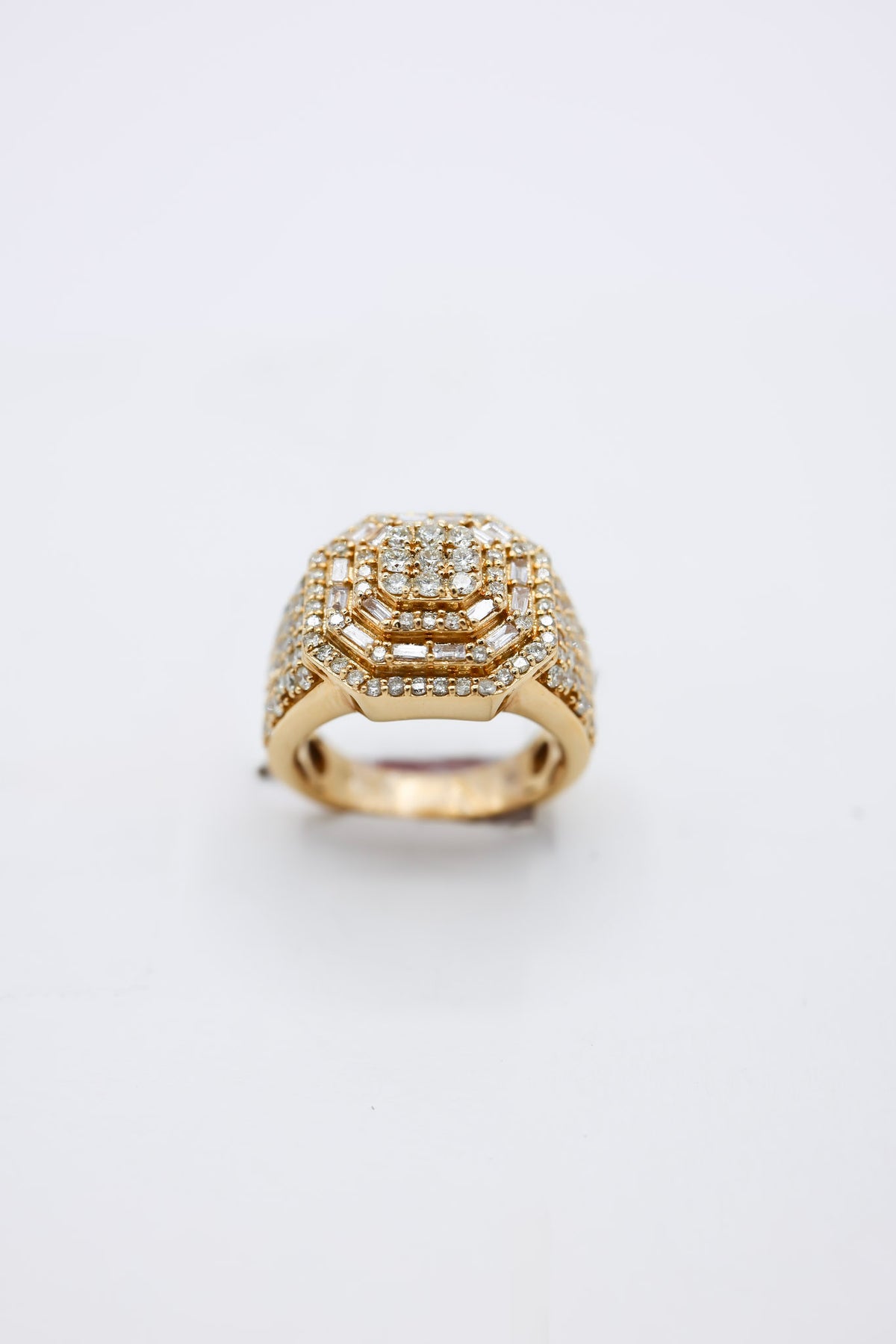 10K 2.49CTW Mens Diamond Ring
