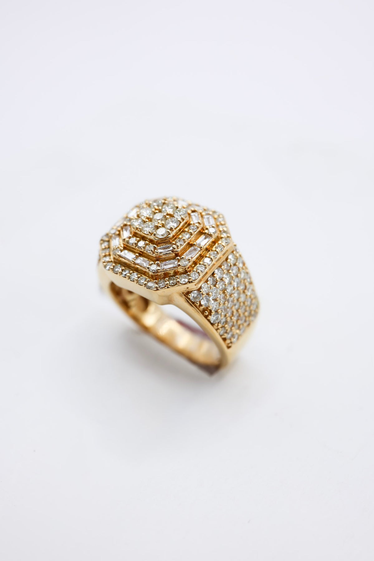 10K 2.49CTW Mens Diamond Ring