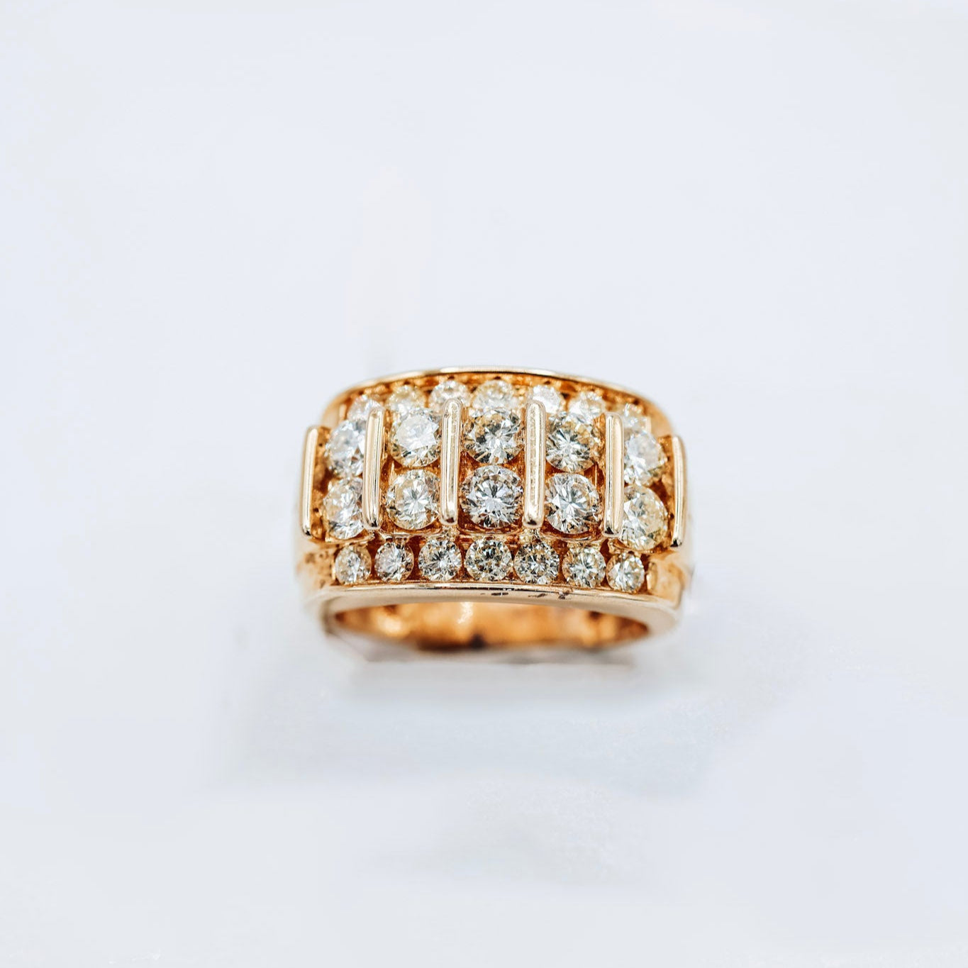 10K 3.06CTW Men Diamond Ring