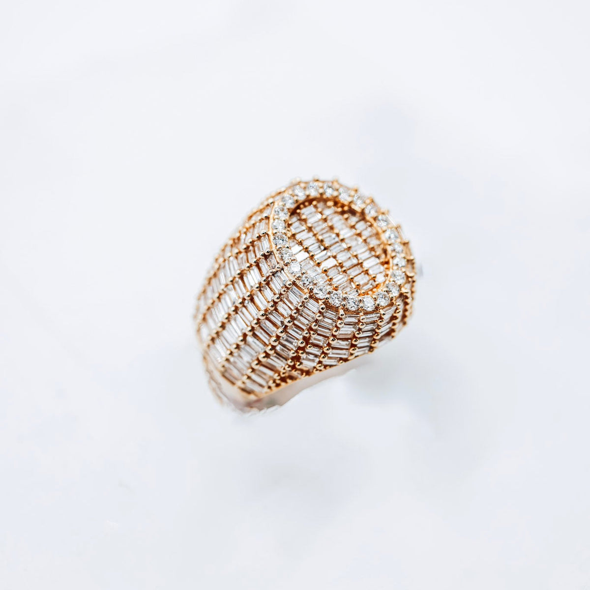 10K 3.61CTW Mens Diamond Ring