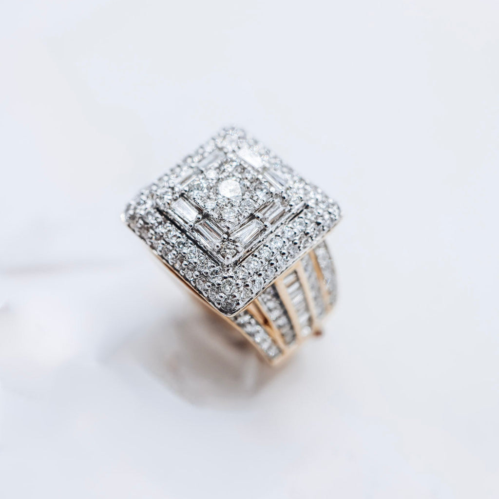 14K 3.12CTW Square Ladies Ring
