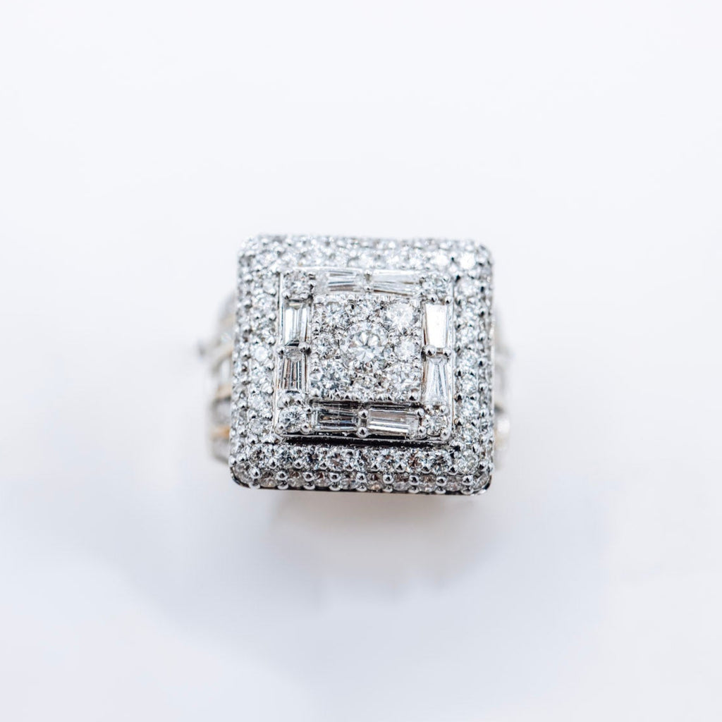 14K 3.12CTW Square Ladies Ring