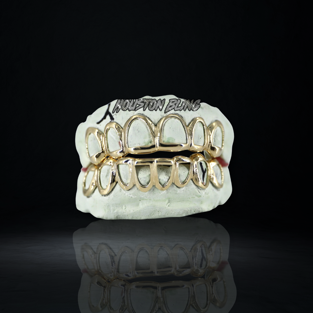 Gold Open Face Grillz